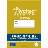WRITER PREMIUM EXERCISE BOOK A4 64 page GroundGrassSky 18MM DOTTED THIRDS
