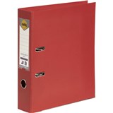 MARBIG PE LINEN LEVER ARCH A4 RED