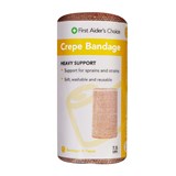 TRAFALGAR HDUTY CREPE BANDAGE FAC HEAVY SUPPORT TAN 75CM WIDE