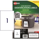 L7917 AVERY LABEL A4 1UP ULTRA HEAVY DUTY PK10