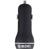 Moki Dual USB Car Charger Black