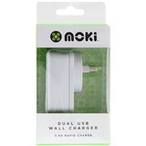 Moki Dual USB Wall Charger White