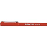 ARTLINE 220 FINELINER PENS 02MM DEEP RED PACK OF 12