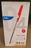 BALLPOINT PEN MEDIUM RED  BOX 50 BX50