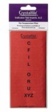 CRYSTALFILE CRYSTAL TAB INSERTS Red PK50 NEW STYLE ROUNDED OVAL