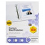 MARBIG DELUXE SHEET PROTECTORS A4 PREMIUM 25109 PK100 50MIC MEDIUM WEIGHT