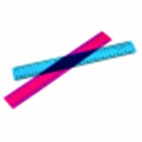 MARBIG PLASTIC RULER 30CM FLUORECENT FLUORO ASSORTED 300MM PVC