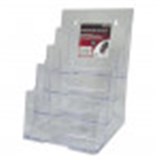 DEFLECTO 77901 A5 4 TIER FREE STANDING BROCHURE HOLDER