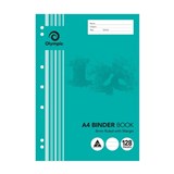 OLYMPIC BINDER BOOKS A4 128 PAGE 8MM RULED B812