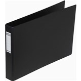 A3 4D 38MM BINDER BLACK PVC LANDSCAPE OBLONG BANTEX 100851429