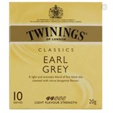 TWININGS TEA BAGS PK10 EARL GREY IND