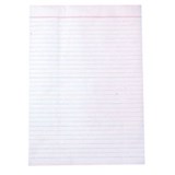 OFFICE PADS WHITE A4 RULED EACH 100 LEAF