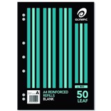 PLAIN A4 REINFORCED REFILLS PK50