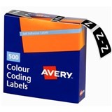 ALPHABETICAL COLOUR CODING LABELS  Z  BOX OF 500 BX500
