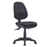 TYPIST CHAIR BLACK FABRIC 3 LEVER HIGH BACK NO ARMS P350HMB