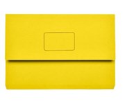 DOCUMENT WALLET FOOLSCAP YELLOW SLIMPICK MANILLA 4004005 100851689