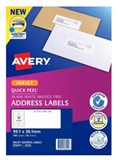 AVERYECO INKJET LABELS J8163 ADDRESS 14 LPS 991X381MM PK50