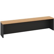 OM DESK HOB W1800 x D300 x H380mm Beech Charcoal