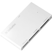 VERBATIM 4 IN 1 CARD READER WHITE