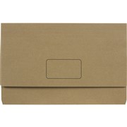 MARBIG ENVIRO DOCUMENT WALLETS 100 RECYCLED FOOLSCAP KRAFT Pack of 10 