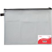 STAT MESH CASE ZIPPER 360X270 TRANSPARENT MESH BLACK ZIP
