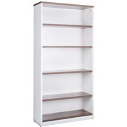 OM Premiere Bookcase W900 x D320 x H1800mm Casnan White