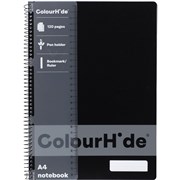 COLOURHIDE NOTEBOOK A4 120 PAGE BLACK