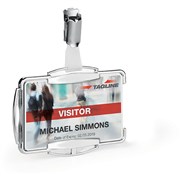 DURABLE CARD HOLDER RFID SECURE MONO SILVER PACK OF 10
