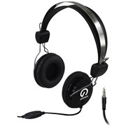 SHINTARO STEREO HANSET WITH NOISE CANCELLING INLINE MICROPHONE BLACK