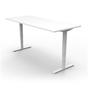 Boost Electric Height Adjustable Desk 1500Wx750D White Top White Frame