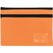 Celco Pencil Case 2 Zips Large 350x260mm Orange