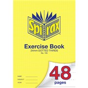 SPIRAX 105 EXERCISE BOOK A4 48 PAGE 24MM DOTTED THIRDS