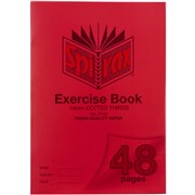 SPIRAX EXERCISE BOOK P103 A4 48 PAGE 14MM DOTTED THIRDS