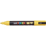 UNI POSCA POSTER MARKER PC5M 25MM MEDIUM BULLET OCHRE PAINT MARKER