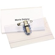 CONVENTION CARD HOLDER BADGE PIN  CLIP BX50  CP3L
