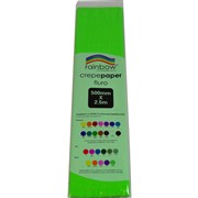RAINBOW FLURO CREPE PAPER 500mmx25m Green