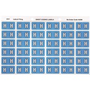 ALPHABETICAL COLOUR CODING LABEL SHEET H PK OF 180