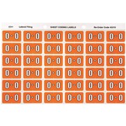 ALPHABETICAL COLOUR CODING LABEL SHEET O PK OF 180