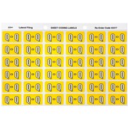 ALPHABETICAL COLOUR CODING LABEL SHEET Q PK OF 180