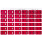 AVERY NUMERIC CODING LABEL 1 SIDE TAB 25X38MM MAGENTA PACK OF 180