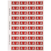AVERY ALPHABET CODING LABEL A SIDE TAB 25X42MM RED PACK OF 240     44501