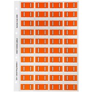 AVERY ALPHABET CODING LABEL I SIDE TAB 25X42MM ORANGE PACK OF 240    44509