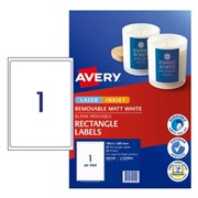 AVERY L7167REV LASER LABELS REMOVABLE 1 SHT 1996mm x 2891mm 959150