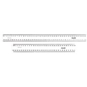 BANTEX PLASTIC RULER CLEAR 40CM