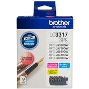 BROTHER LC3317 INKJET CARTRIDGE COLOUR 3 PACK