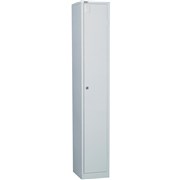 GO SINGLE DOOR LOCKER SILVER GREY 1830X305X455 LOCKABLE