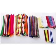 JASART PIPE CLEANERS COTTON 15CM ASSORTED PACK OF 1000