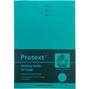 PROTEXT POLY WRITING BOOK 24MM DOTTED THIRD 64 PAGE PK10