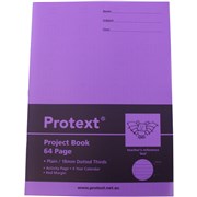 PROTEXT POLY PROJECT BOOK Plain 18mm D Thirds 64 page BAT