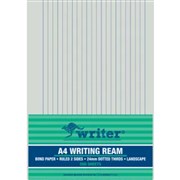 WRITER A4 EXAM PAPER 24mm Dotted Thirds Landscape 500 SHEETS